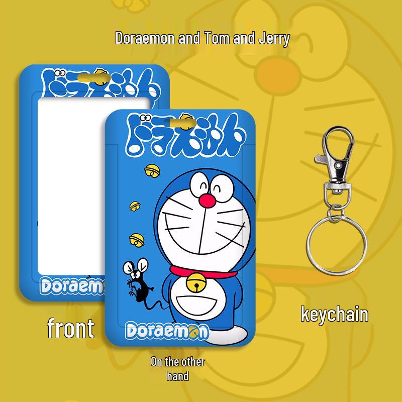 Cartoon Campus ID Holder with Lanyard for Students: Access Card, Meal Card, Bus/Subway Badge