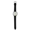 MASTER WORKS Quattro 002 MW07SI-EDBKG8 Men's Watch, Made in Japan, Quartz Movement, 41mm, Leather Strap, Chronograph, Black