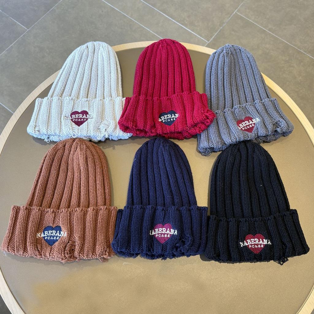 Autumn and Winter Windproof and Warm Korean Style Ear Protection Knitted Hat for Boys and Girls Spring Style Trendy Baby Pullover Hat