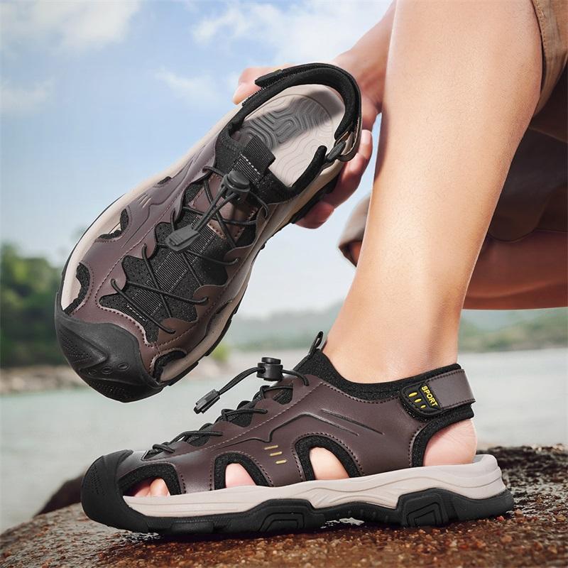 Fashion Sport Handmade Slippers Mens Slip On Walking Shoes Men's Sandals Summer Outdoor Casual Flats Head-Carried Beach Luxury Sandals