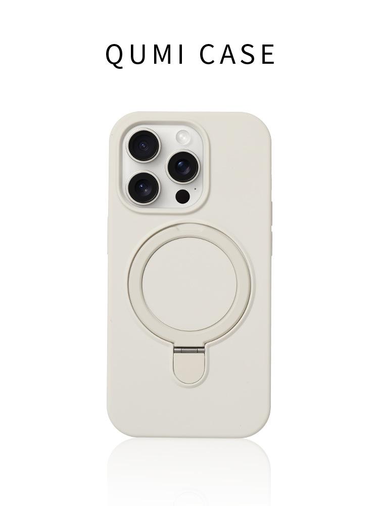 Compatible with iPhone 17 liquid silicone magnetic stand phone case, iPhone 15 Pro Max premium protective case 14 iPhone 17PROMAX