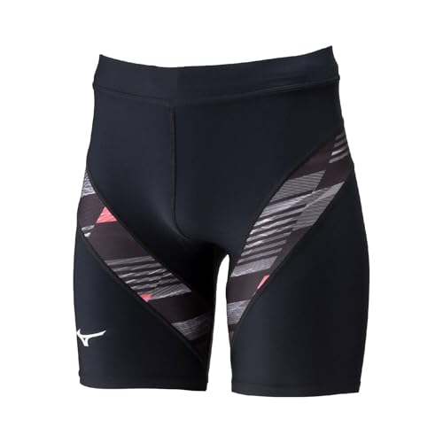 Mizuno MTC Racing Tights Half, Влагоотводящие, Быстросохнущие, Унисекс, Черный, Размер M (U2MBD013)