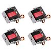 RCmall 4pcs RDS3218 20KG Dual Shaft U-Mount RC Digital Servo - Waterproof Robot Arm Servo - High Torque Full Metal Gear Servo with U-Mount Bracket for