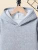 Patterned music-themed headphones, sporty and casual; stylish long-sleeved hoodie, boys' autumn/winter new sweatshirt.