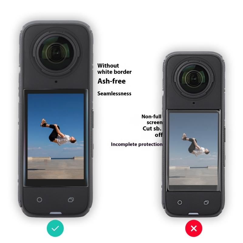 High Sensitivity Tempered Glass Protector for X5 Camera LCD Display Thickness Curved Edged Display Film Replacement