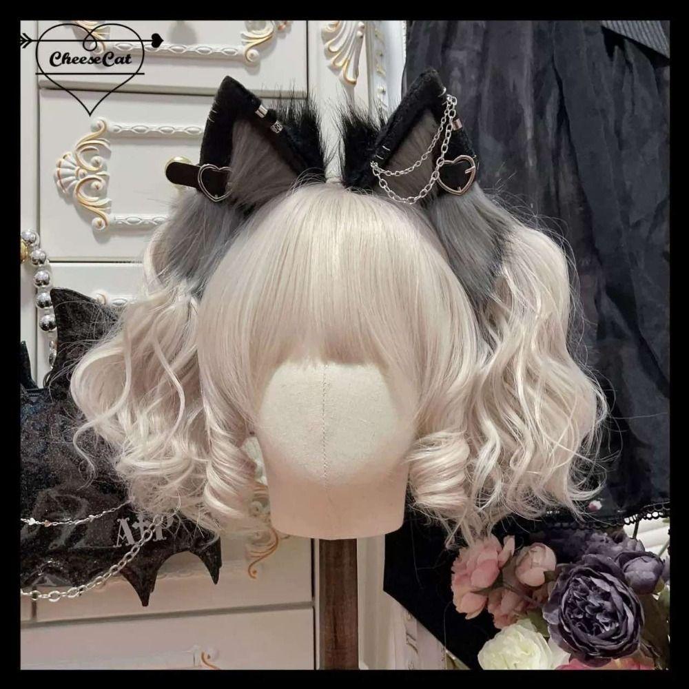 Hairpin Plush Headband Belt Halloween Cosplay Costume Fashion Cat Ear Lolita Hair Band  Girls