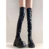 Sugar cube thin boots over the knee long boots women's 2025 new knight boots autumn and winter boots high boots thick sole increased