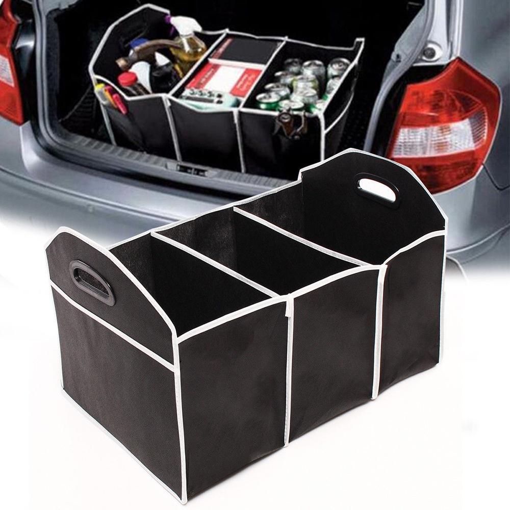 Premium Quality Foldable Car Van Truck Trunk Organizer With Versatile Storage Compartments