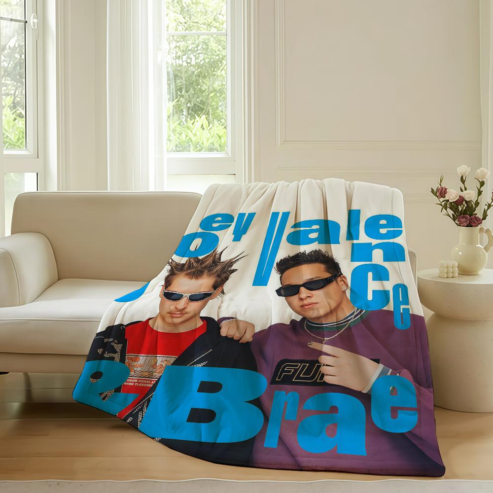 Music group Joey Valence & Brae Blanket For Sofa Office Bed Plane Travel Sleep Read Relax Camping Soft And Warm 30x40in