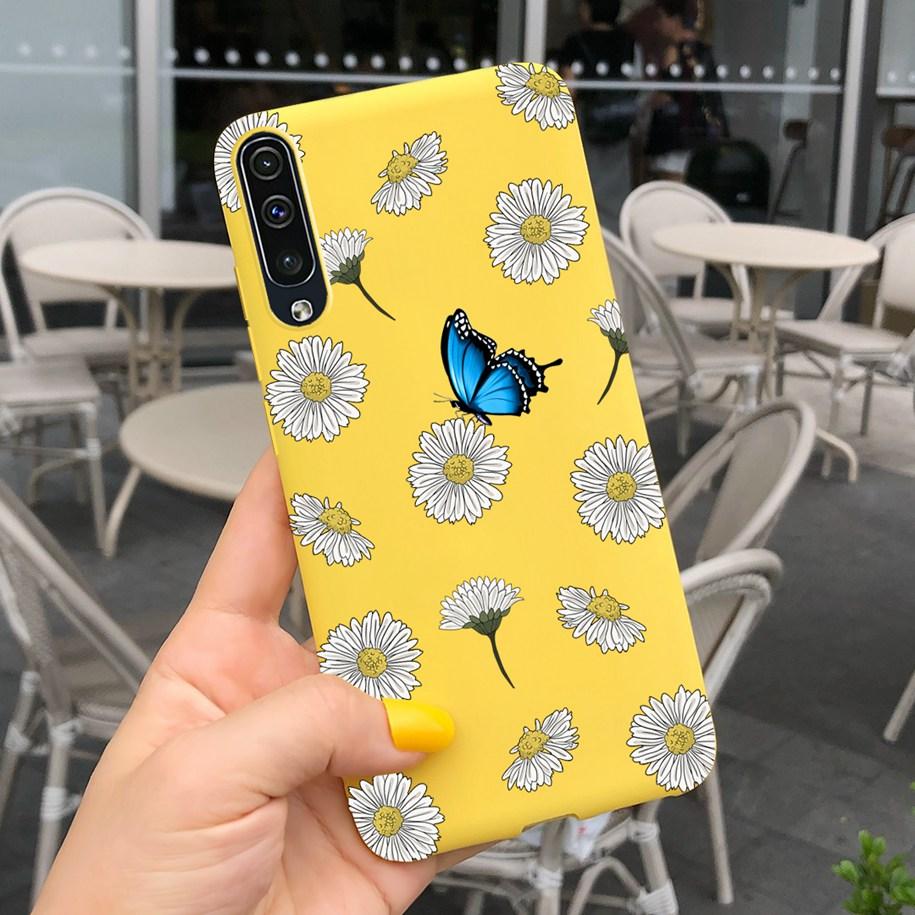 For Samsung Galaxy A70 Case Soft Rubber Tpu Phone Case Purple Lavender Cover For Samsung A70 2019 Case A 70 Back Cover A70s Case