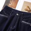 Women's Denim Blue Wide-Leg High-Waist Jeans for Summer 2025