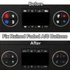 AC Dash Control Button Repair Kit Decal Stickers Replacement For Cheby GMC Buick