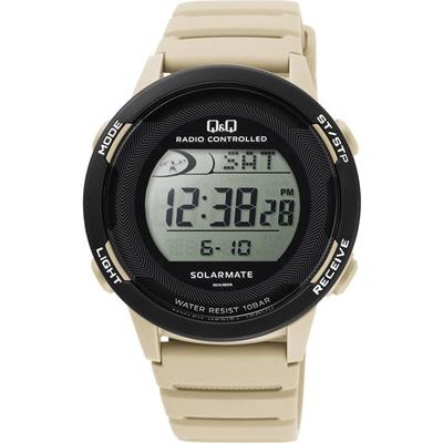 Y-D01A-004VK (Q&Q Uhr Digital Radio Solar Wasserfest Tag UrethanGürtel) Sehen