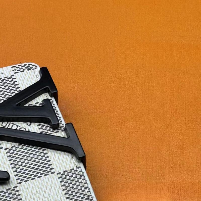 Herren Freizeit Glatter Schnallen Ledergürtel - Trendiger Karostil für Business und Jugend