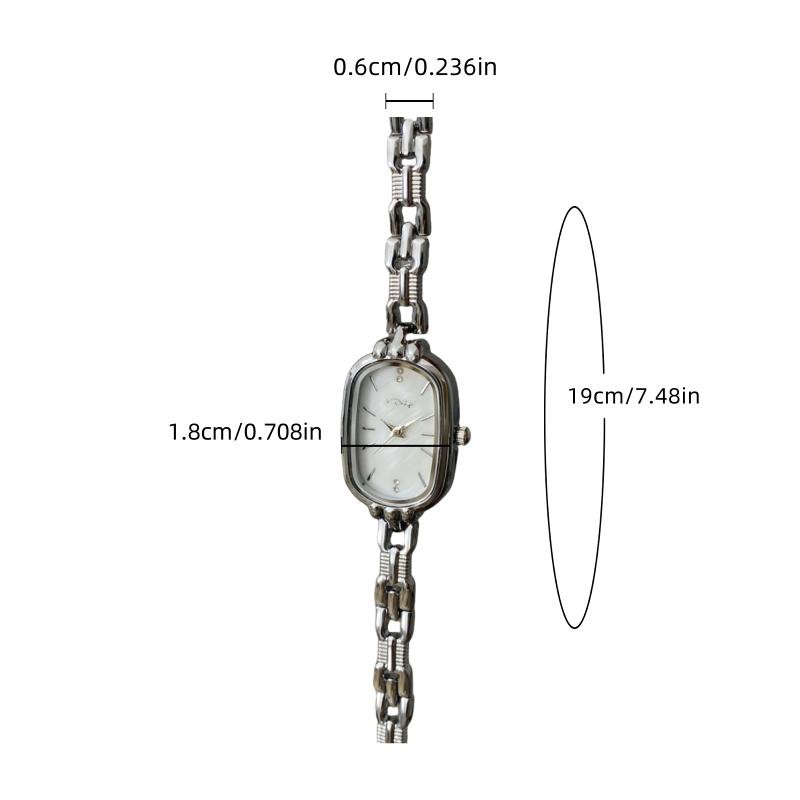 Simple Slim Square Chain Steel Band Quartz Watch Women Fashion Exquisite Ladies Wristwatch Elegant Female Clock relogio feminino