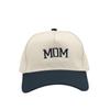 2pcs/set Vintage Letter Embroidered Mom Dad Baseball Cap Two-Tone Adjustable Couple Cap Sunscreen Hats For Man Women