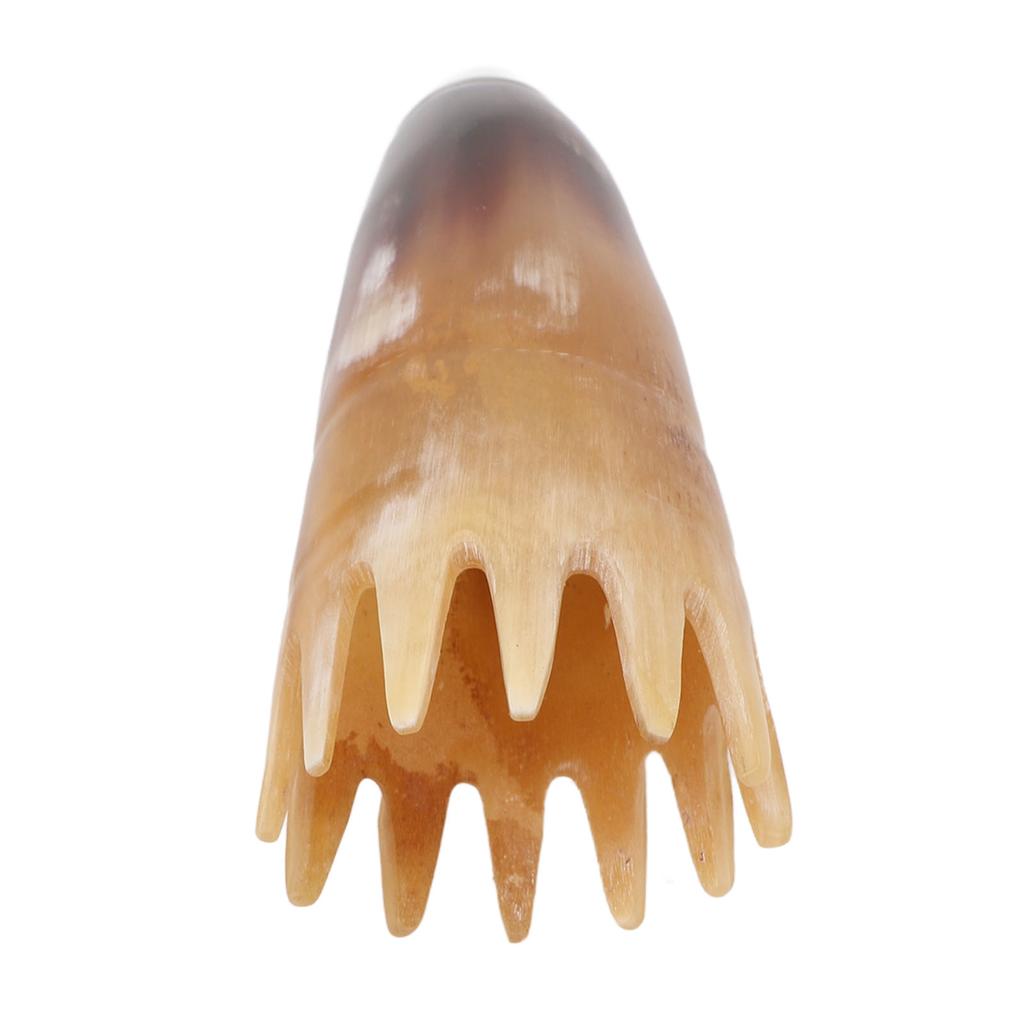 Comb Horn Shape Smoothly Appearance Portable Delicate Teeth Scalp Massager Brush