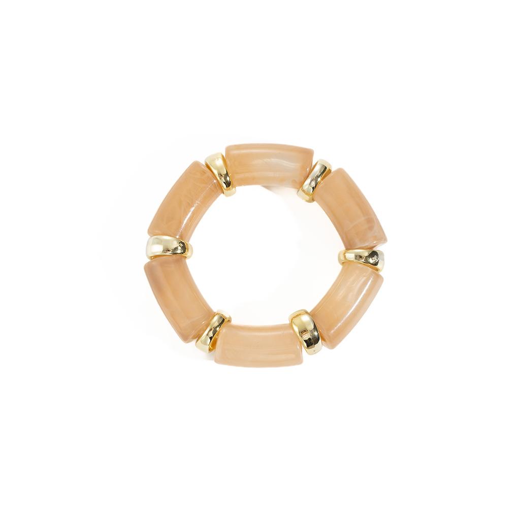 Fashion Personalized Acrylic Elbow Bracelet Light Luxury Elastic Vintage Bracelet High-End Maillard Jewelry