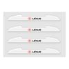 2026 Hot Interior Stickers 4Pcs Car Door Anti-collision Bumper Strips Protector Stickers Accessories For Lexus EX300h RX450h IS3