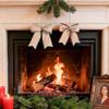 DIY Christmas Bow Decoration - Black and White Plaid Linen Ribbon Bow for Tree Ornaments