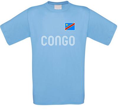 Kongo Kongo Kinshasa Afrika Fußball T-Shirt Alle Größen NEU
