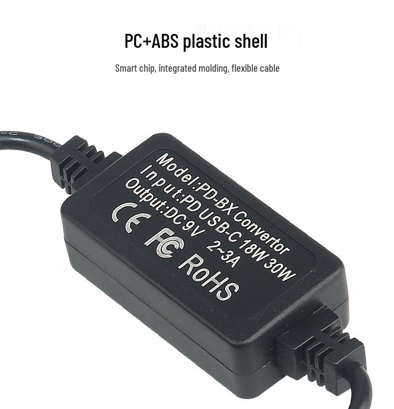 DCC9 PD/Type-C Adapter for DMC-GF2K, G3, GX1, GF2CK, G3K with BLD10 Battery Compatibility
