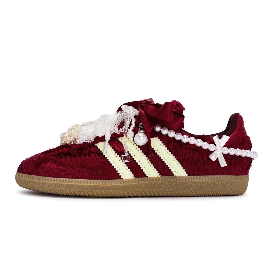 adidas Originals x Caroline Hu SAMBA OG Xi Zhu Tong Xin, Caja de Zapatos Especial Resistente a la Abrasión Zapatillas de Skate de Caña Baja JP9281(Equipo80-S-BOX)