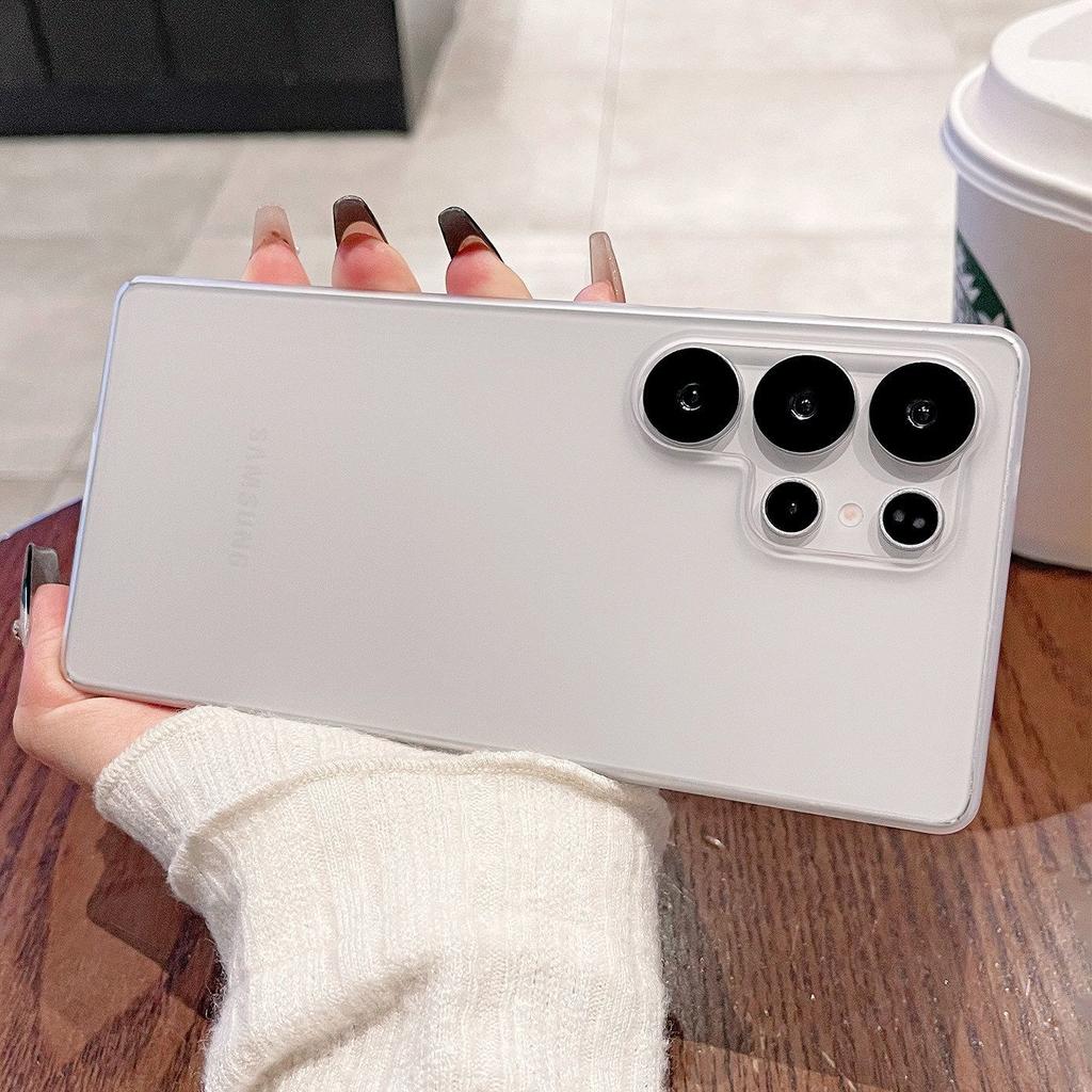 Applicable To S26ultra High Magnetic Suction Mobile Phone Case S25plus Hardening Upgrade Scratch-proof S24FE Matte Ice Mist Cover