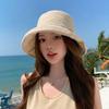 Solid Color Summer Sun Hat Rolled Edge Basin Hat Casual Bucket Hat  Travel