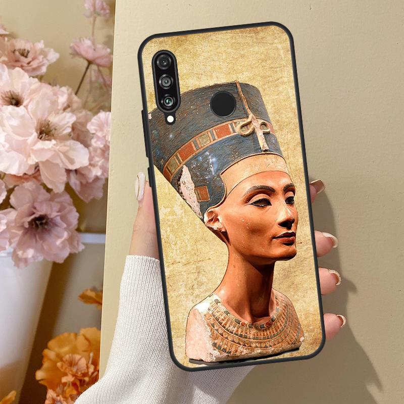 Egypt Nefertiti Ankh For Huawei Nova 7i 8i 11i 12i 12s Y73 Y70 Y90 Y60 Y72 Y61 Y91 9 10 SE P30 Pro P40 Lite Case