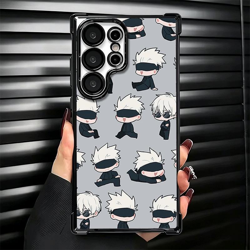 Cartoon Cute JUJUSU Anime Soft Phone Case For Samsung Galaxy S26 Ultra S25 Edge S24 FE S23 Plus S22 S21 + S20 Plating Anti-Fall