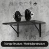 6,1x3,7 inch Decoratieve Plank Wandmontage Zwevende Plank Beugel, Robuuste Rustieke IJzeren Metalen Hoek Driehoek Plank Beugels 90 Graden