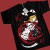 Anime Fullmetal Alchemist Brotherhood Edward Elric Black T-Shirt Size S-5XL