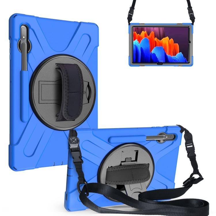 Full Body Shockproof Tablet Cover for Samsung Galaxy Tab S7 FE 12.4 T730 With Hand Strap Rotating Kickstand