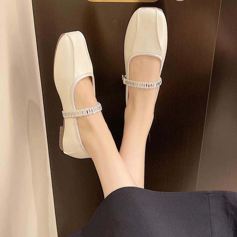Fashion Fashion Soft Leather Women Ballet Flats Shoes Spring Autumn Comfortable Lazy Loafers Casual Girls Dance Shoes Women Mary Jane