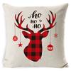 New Christmas Pillow Cover Four-piece Set Pillow Cushion Office Lumbar Backrest Decorative Backrest