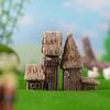 Micro-Landscape Rustic Style Compact Size Eco-friendly House Decoration for Home Office