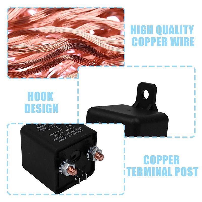 1Set Car Remote Battery Disconnect Cut Off Isolator Switch Fob Relay Wireless Control Remote Switch 12V 200A