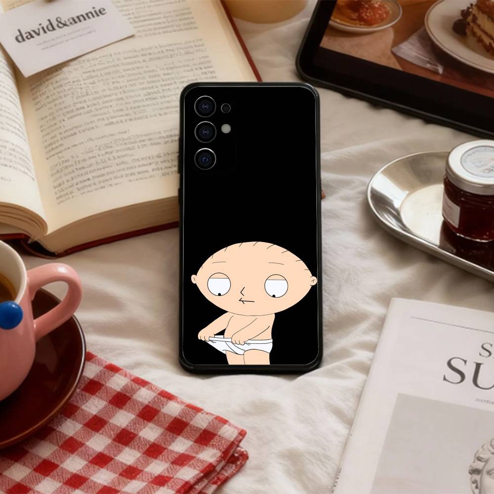 W-Witty S-Stewie G-Griffin Phone Case For Samsung S 25,24,23,22,30,21,10,9,Ultra,Plus,Lite,FE,4,5 G Soft Black Case