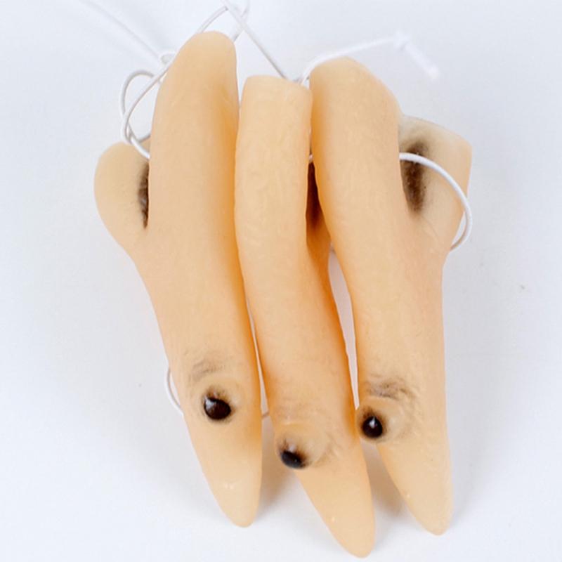 Witch Fingers Nails Halloween Costume Props Fake Witch Nose for Party Club