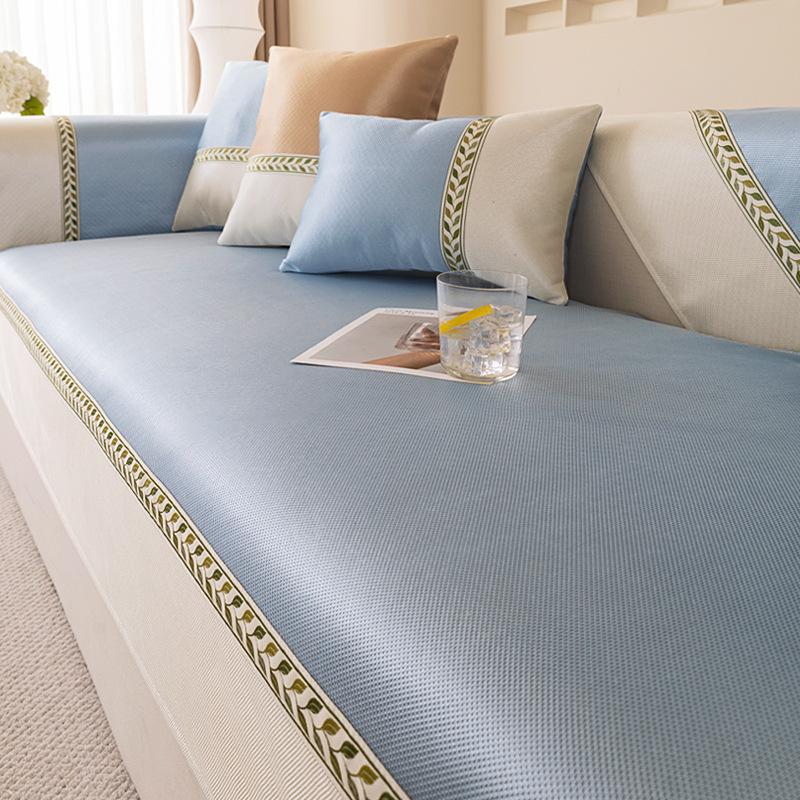 New Summer Ice Silk Sofa Cushion Mat Seat Cushion Non-Slip Sofa Cover Universal Sofa Cover Towel