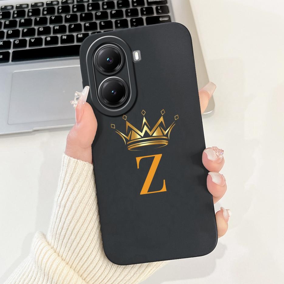 For Xiaomi Poco X7 Pro 5G Case Luxury A Z Letters Cover Shockproof Soft TPU Phone Case For Xiaomi Poco X7 PocoX7 Pro Fundas Bags