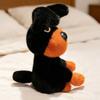 Novelty Cute Orange Dog Plushie Soft Stuffed Doll Cartoon Handsome Dog Stuffed Animals Toys Kid Birthday Gifts  Decor