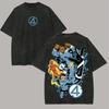 The Fantastic Four Anime Lover Washed Tshirt Year Round Clothing High Quality Personality Clothes Plus Size Unisex New Model Couples Tee