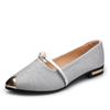 Women's Shoes Fashion Casual Summer 2024 Elegant Pearl Low Heel Shoes for Women Classic Luxury Pumps Ladies Office Slip On Shoes