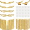 50pcs Golden Glitter Wings Chocolate Toppers with Packaging Snitch Wing Designs for Wizard Party Decorations Perfect for Cake Topper Decorations