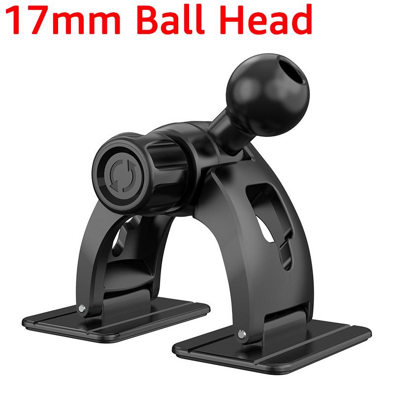Universal Car Dashboard Cellphone Holder Base 17mm Ball Head Phone Support Stand Free Rotatable Car Phone Holder Base Accessory