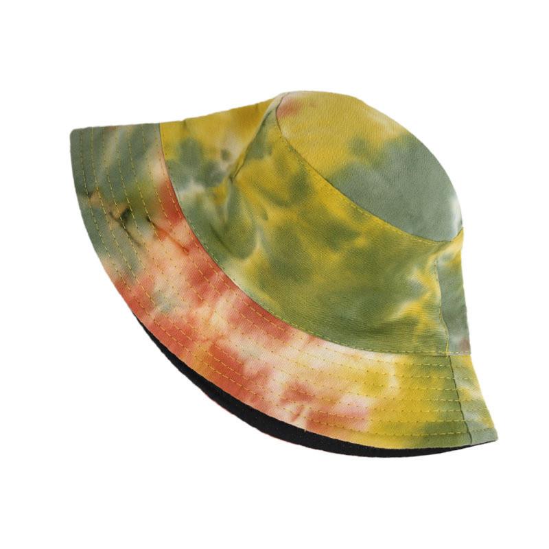 Fashionable Street Style Fisherman Hat With Ombre Tie-dye Pattern Reversible Design