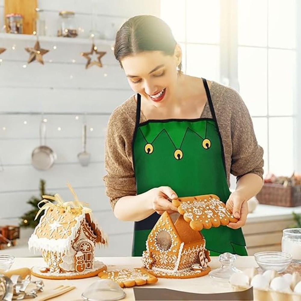 Adjustable Design Kitchen Apron Gingerbread Man Cooking Apron Christmas Apron  Kitchen Cooking