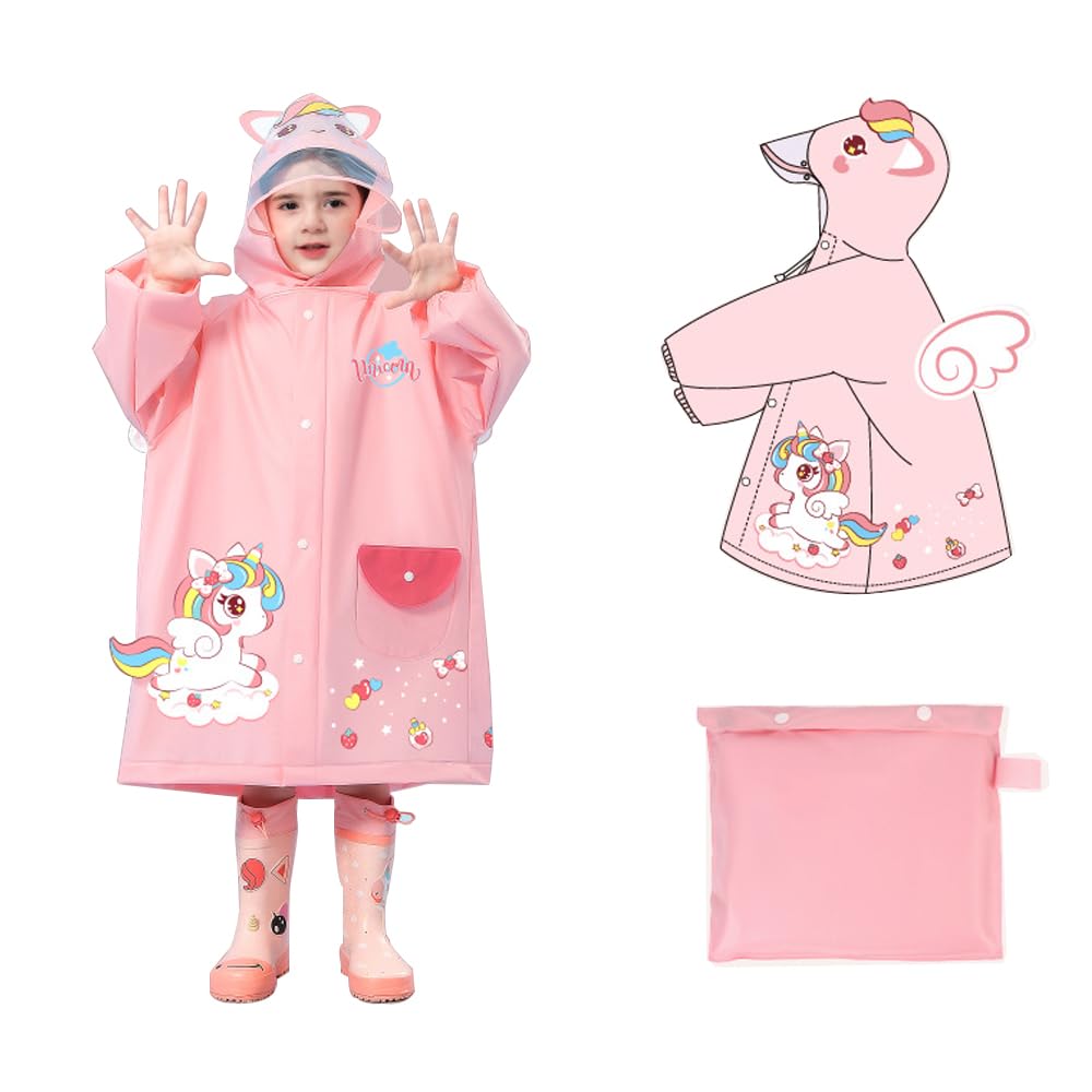 

Детский дождевик водонепроницаемый и мягкий и для рюкзака, для мальчиков и школьный, дождевик для начальной школы, в комплекте сумка для хранения, рекомендуемый рост [Icycow]